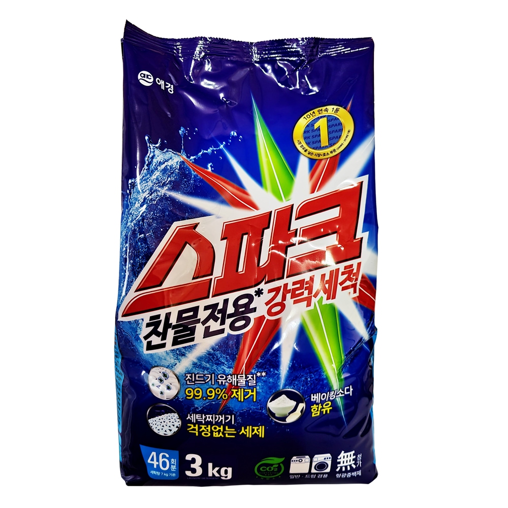 스파크 분말세제 리필 3kg