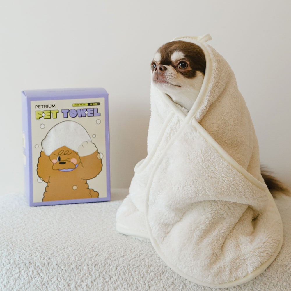 오늘의집 펫트리움 펫타올 강아지 고양이 목욕 수건 애견타올 담요