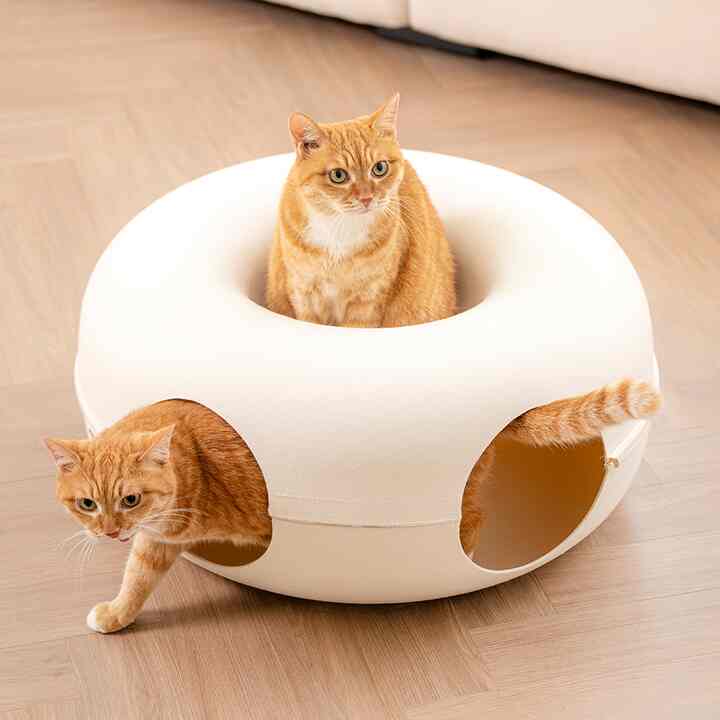 ドーナツ型 猫用トンネル
