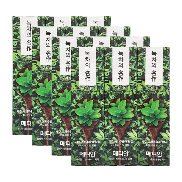 녹차의 명작 치약 120g 3입 x4 가격 비교 메디안 녹차의 명작 치약 120g 3입 x4