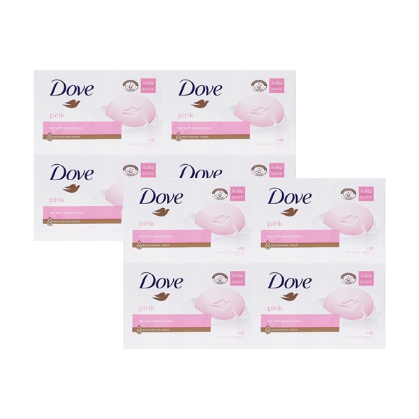 도브 도브 비누 핑크뷰티바 90g 4입 x2 /세안비누
