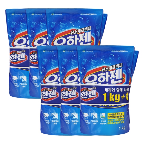 오늘의집 유한젠 산소표백제 1kg + 1kg x6