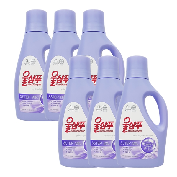 애경 울샴푸 퍼플 라일락 용기 1L x6 가격 비교 울샴푸 애경 울샴푸 퍼플 라일락 용기 1L x6