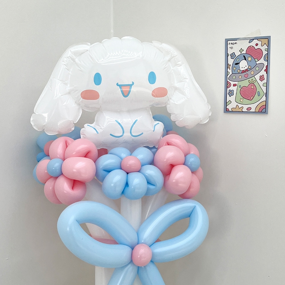 파티아일랜드 산리오 시나모롤 꽃다발 DIY 세트 요술 풍선 풍선꽃다발 졸업 학예회