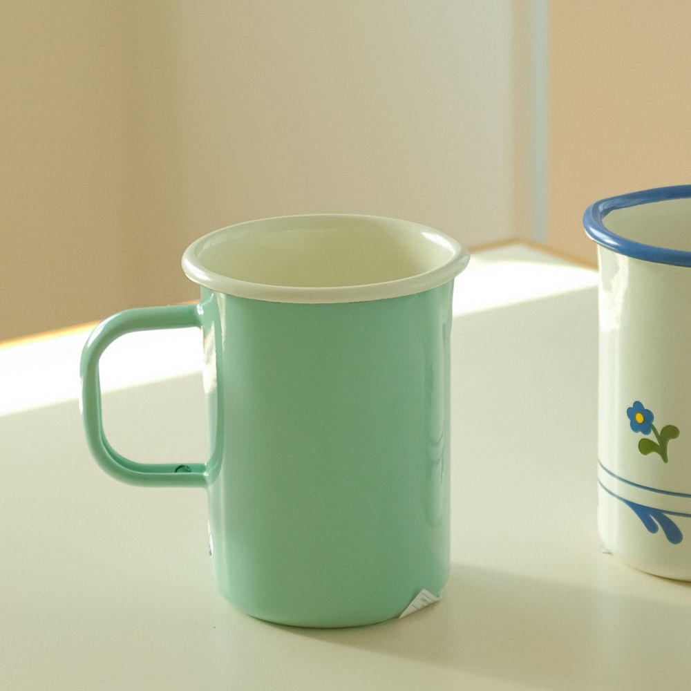 뮌더에마일 밀크포트 500ml 민트도트