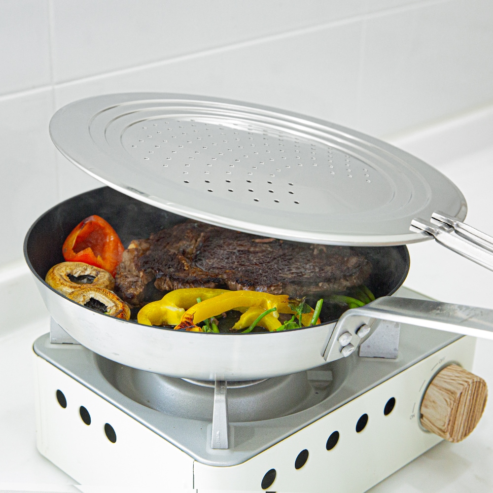 스토피아 스텐 멀티 후라이팬 냄비 덮개 24cm 1+1