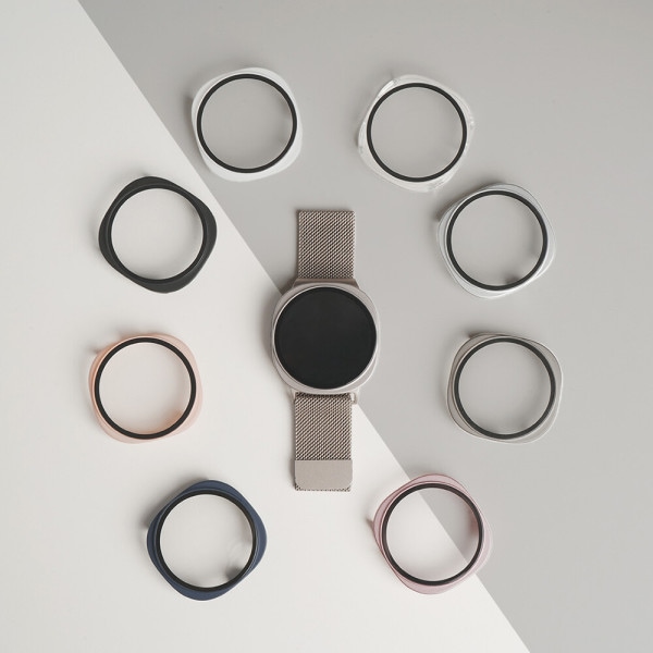 티엑스엘엑스 갤럭시워치 8 풀커버 보호 케이스 범퍼 액정 필름 강화유리 40mm 44mm