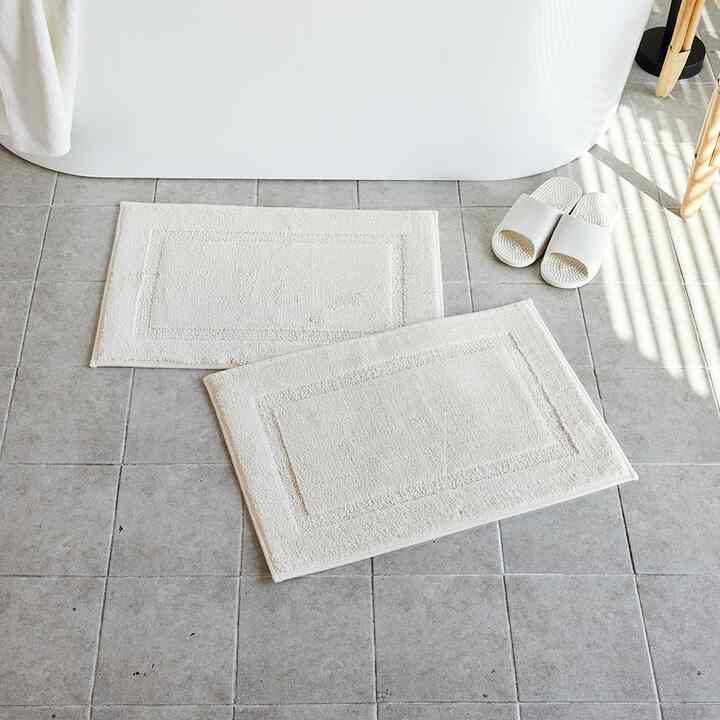 WOW スクエアバスマット 60×40cm 2枚セット［5色］