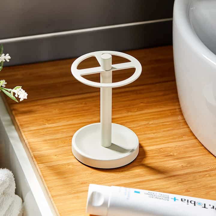 クリーム 3口 歯ブラシスタンド