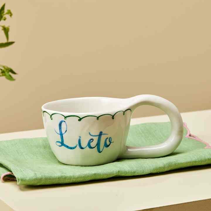 感性レタリング マグカップ Blue