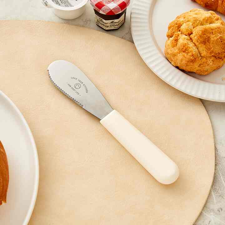 L 色々 ブレッドナイフ兼バターナイフ  アイボリー