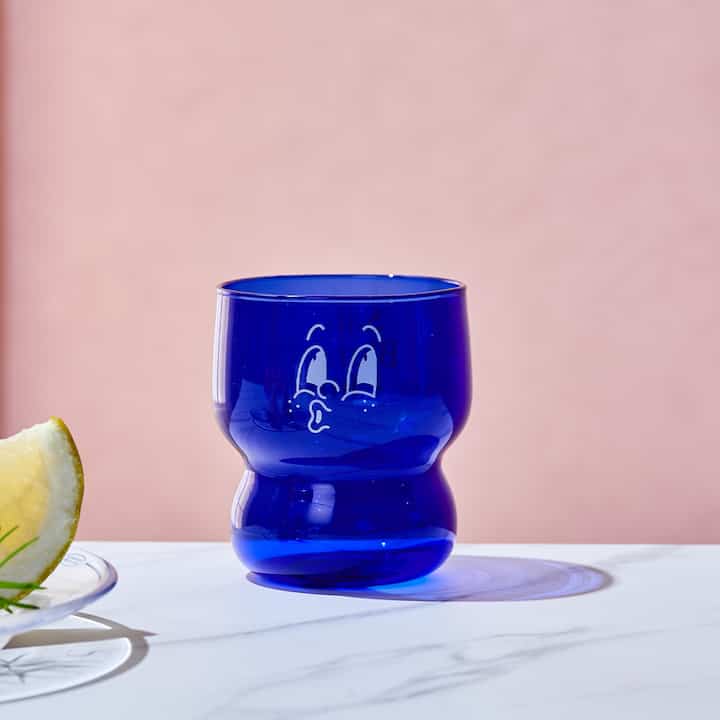 Salty Blunch 耐熱ガラスカップ ブルー 300ml 