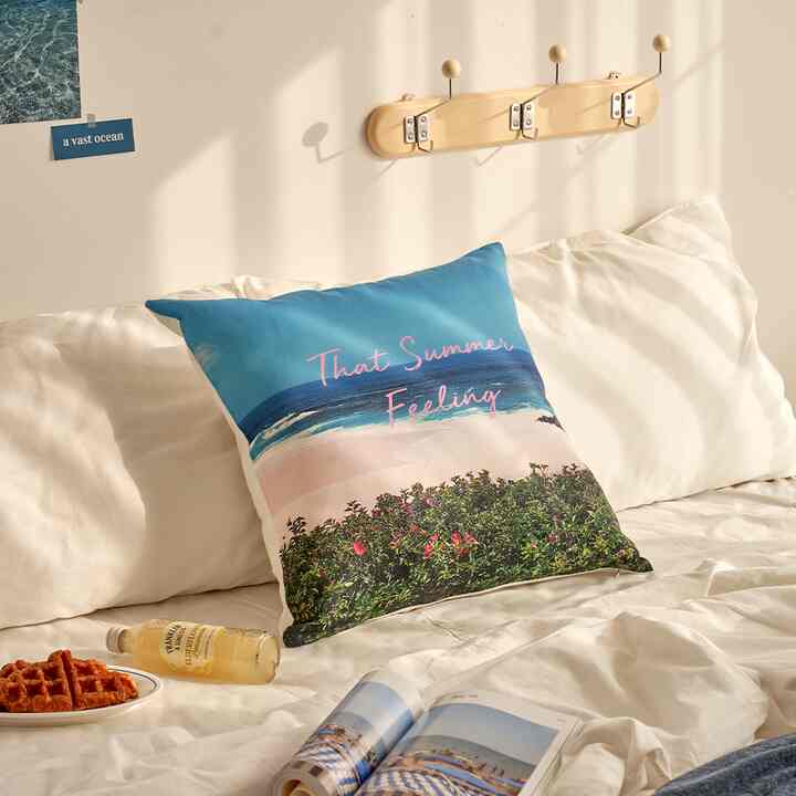 【中身付き】ON Summer Feeling フォト クッション 50x50cm