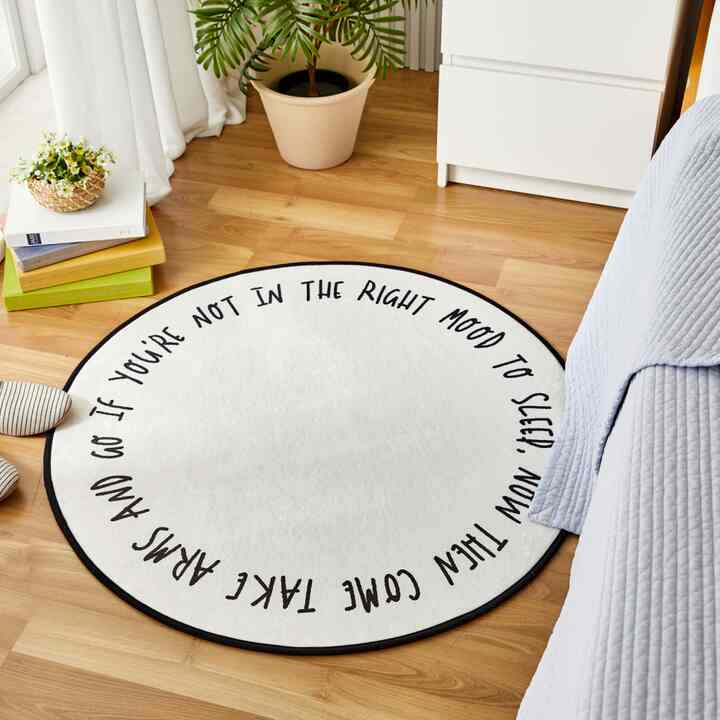 レタリング 円形 ラグ 90R