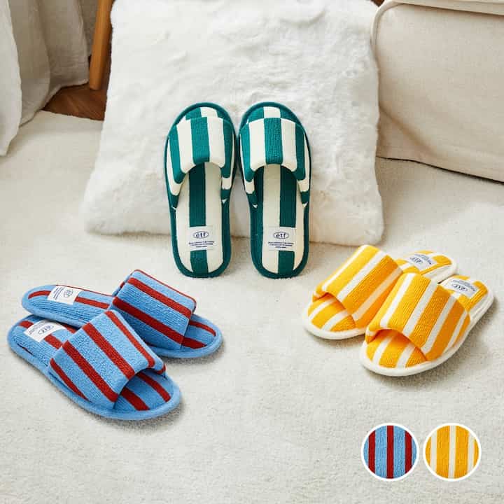 Weekend Terry Stripe スリッパ［2色・2サイズ］