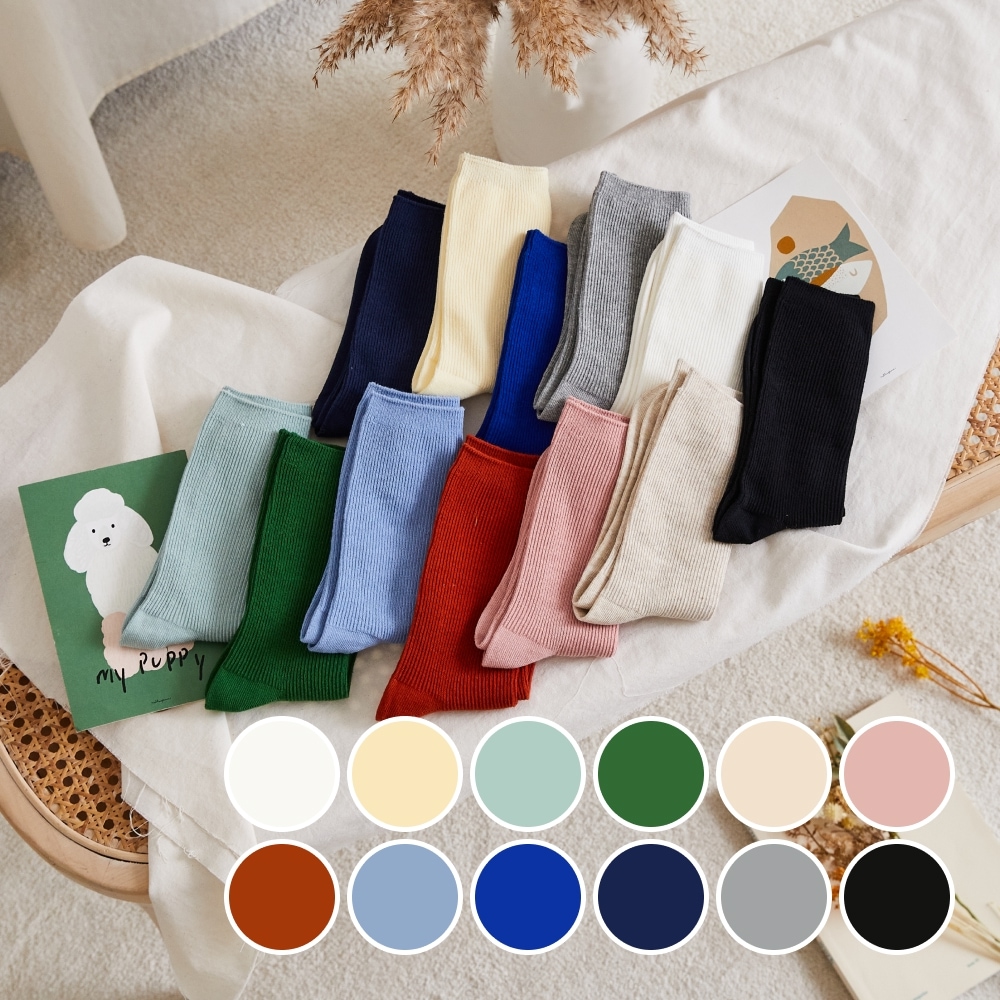 모던하우스 잇츠삭스 골지 베이직 양말 12color