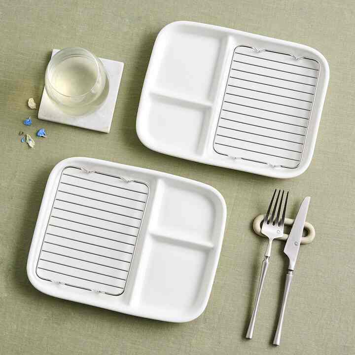 ONカツプレート 2枚セット 揚げ物用アミ付き