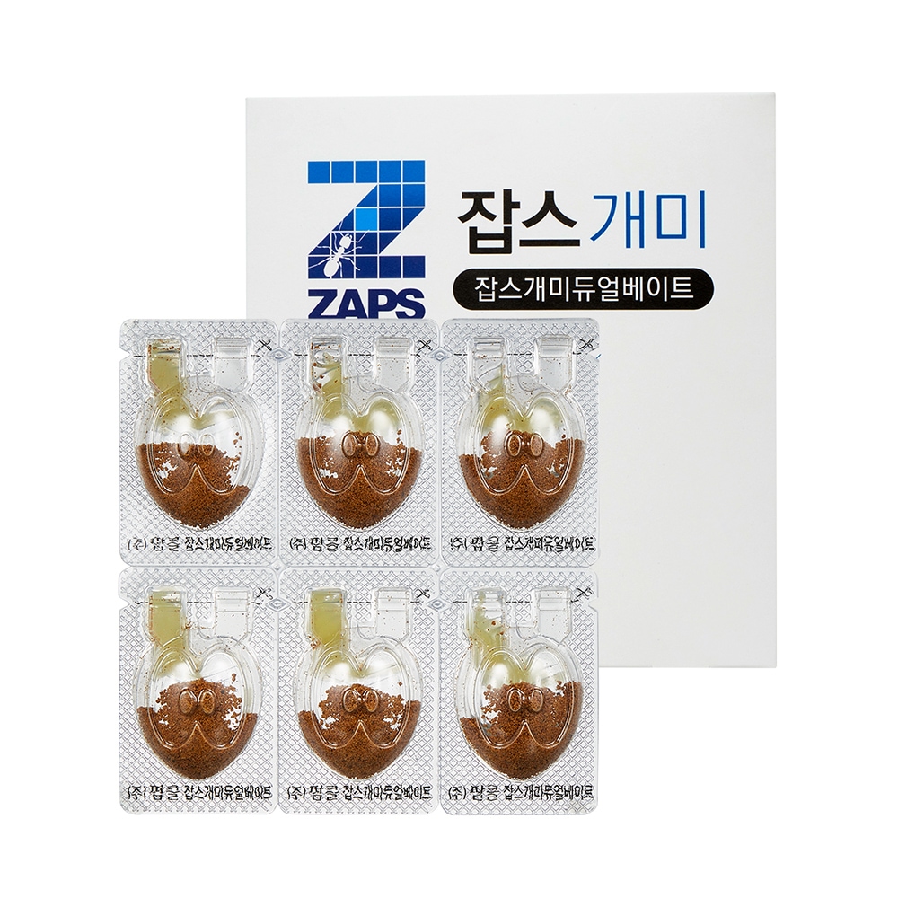 잡스 확실한 집개미 유인 살충제 개미 듀얼베이트(과립+액상) 6입 1세트