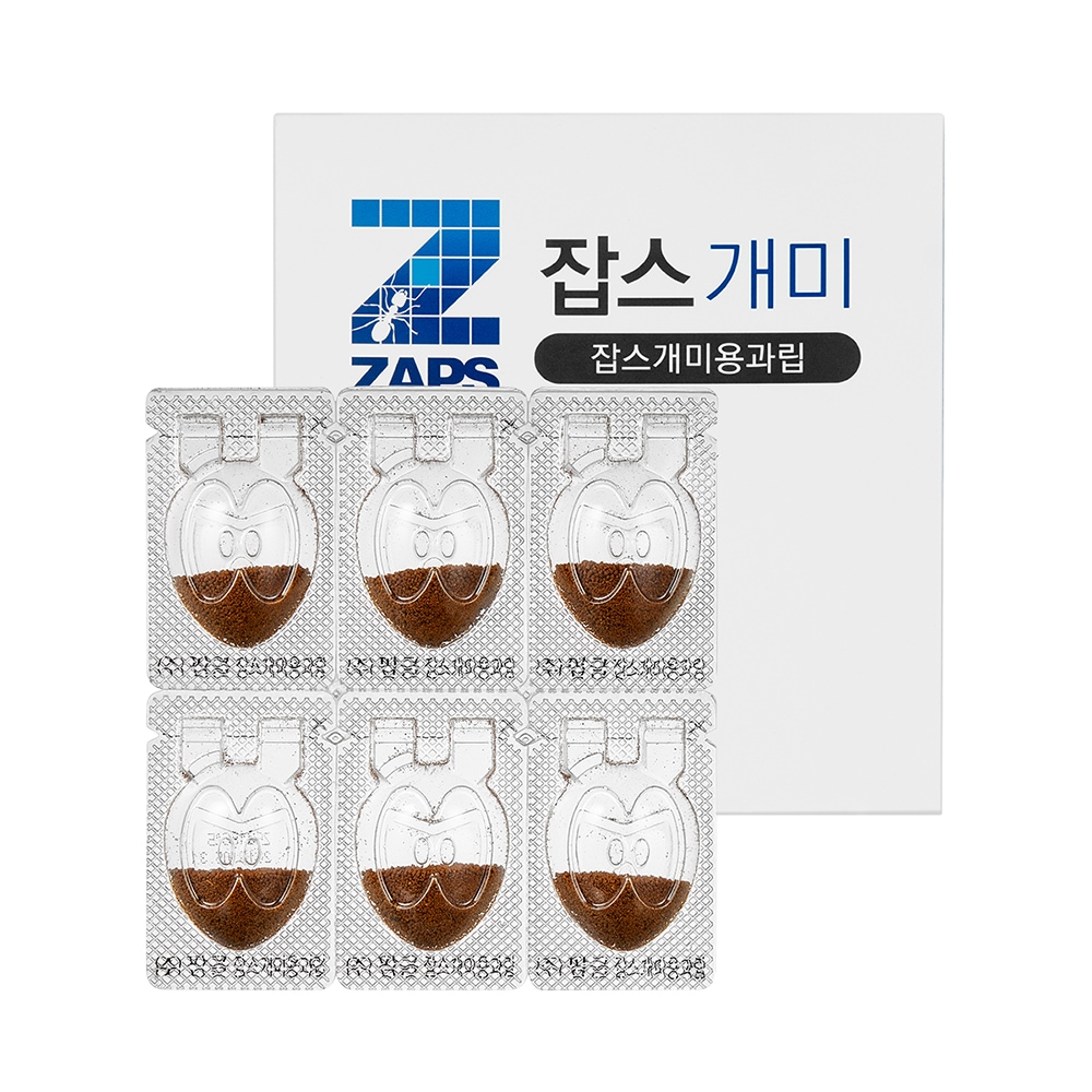 잡스 확실한 집개미 유인 살충제 개미용과립 6입 1세트