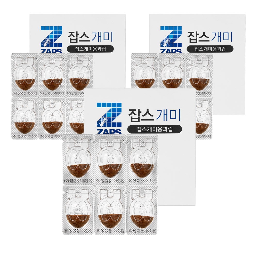 잡스 확실한 집개미 유인 살충제 개미용과립 6입 3세트