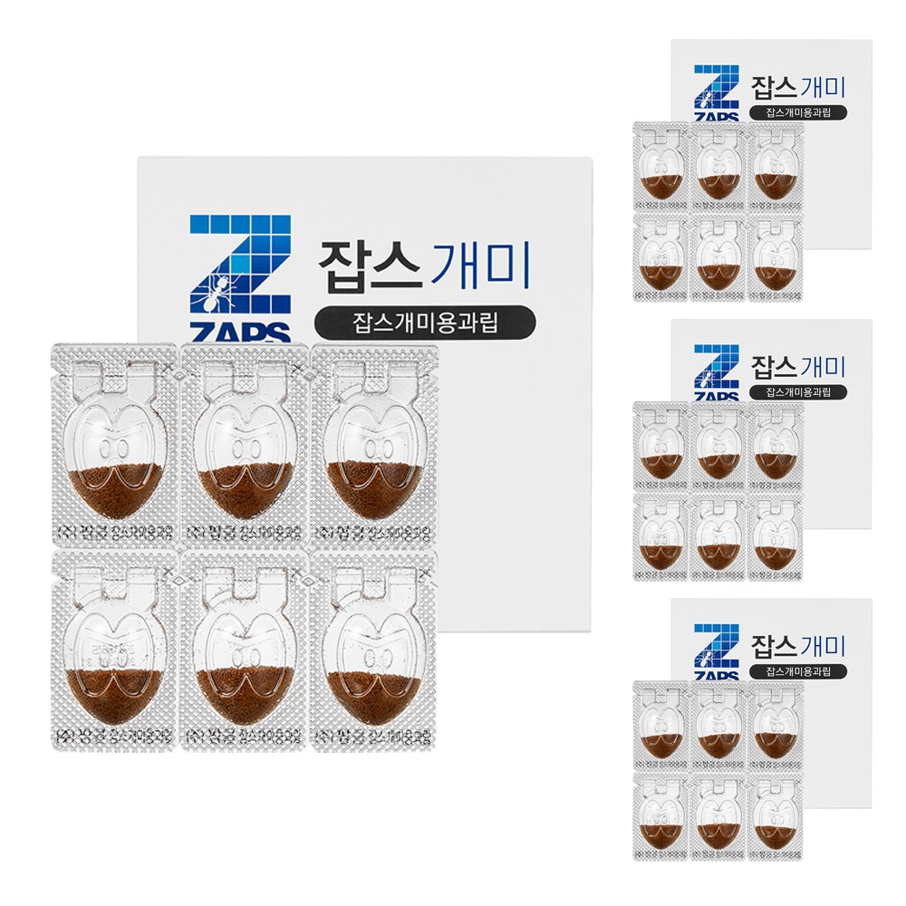 잡스 확실한 집개미 유인 살충제 개미용과립 6입 12세트