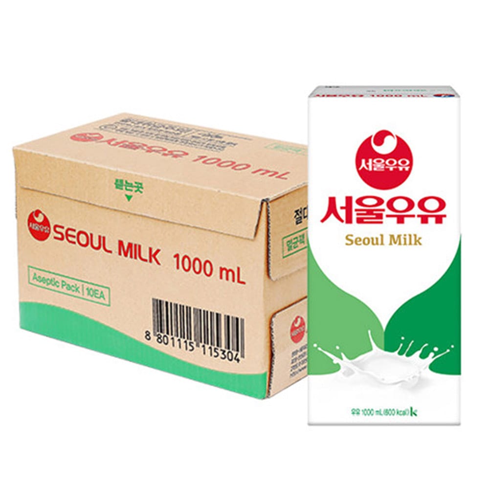 오늘의집 서울우유 서울우유 멸균우유 흰우유 1000mlx10개