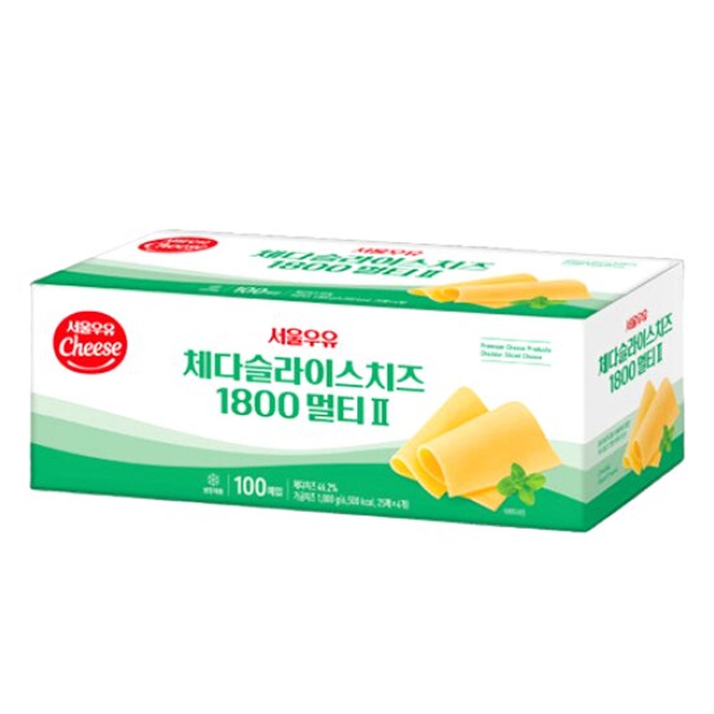 체다슬라이스 냉장치즈 멀티2 1800gx1개 가격 추이 서울우유 체다슬라이스 냉장치즈 멀티2 1800gx1개 - 최저가 23,800원
