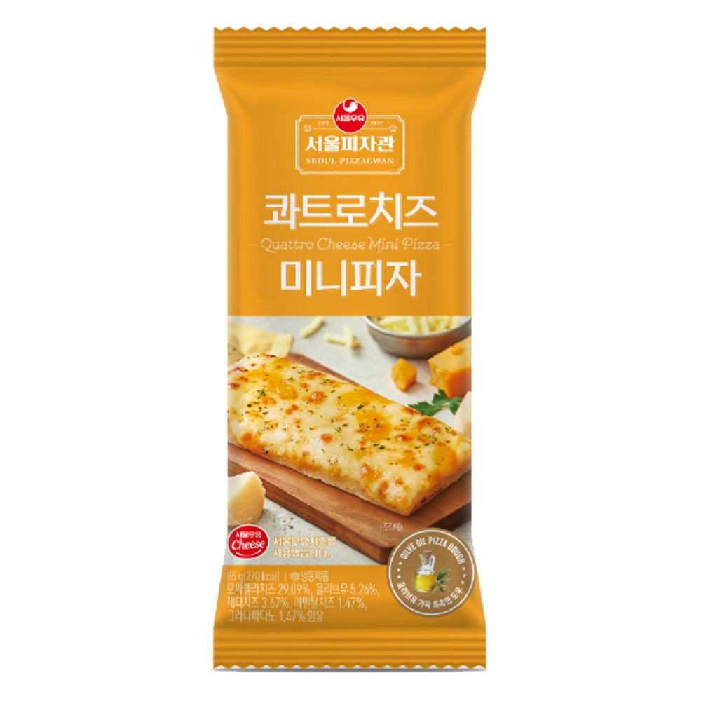 서울우유 서울피자관 콰트로치즈 미니피자 85gx10개