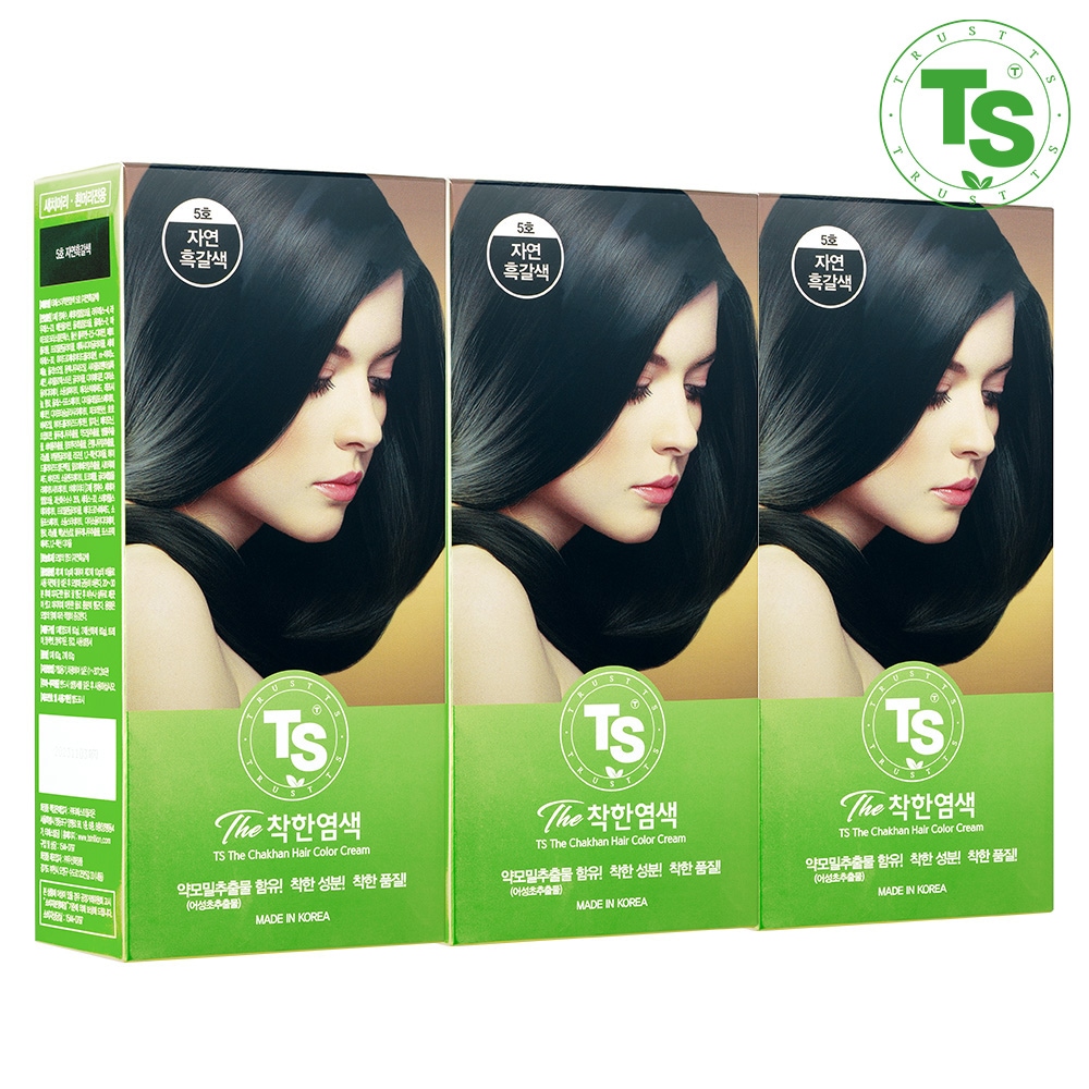 TS 착한염색 120g 3개 (자연흑색/자연흑갈색/연한갈색 중 택1) 가격 비교 TS샴푸 TS 착한염색 120g 3개 (자연흑색/자연흑갈색/연한갈색 중 택1)