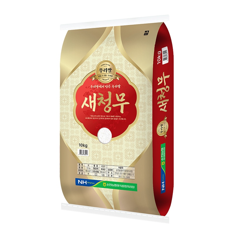 이푸른 상등급/단일품종 순천농협 우리쌀 새청무 10kg