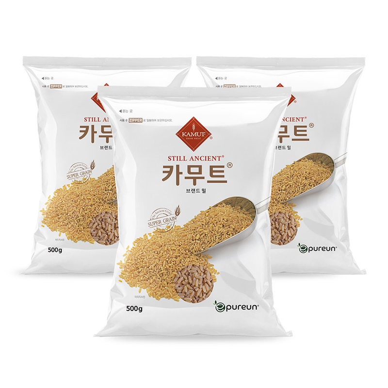 KAMUT 정품 카무트 순수 고대곡물 브랜드밀 500gX3봉 가격 비교 이푸른 KAMUT 정품 카무트 순수 고대곡물 브랜드밀 500gX3봉