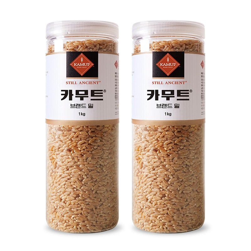 이푸른 KAMUT 정품 카무트 순수 고대곡물 브랜드밀 1kgX2개(용기)