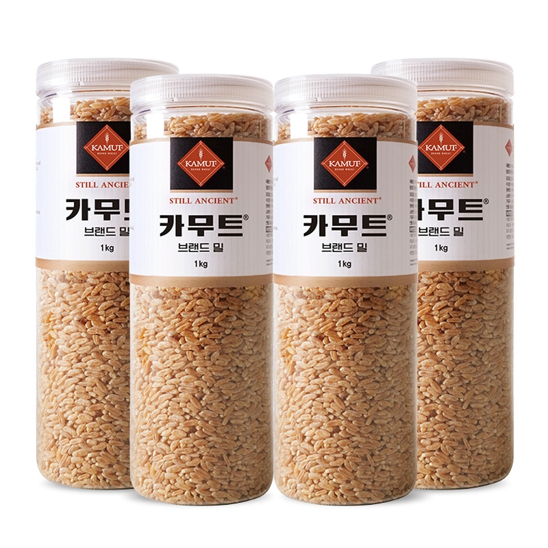 KAMUT 정품 카무트 순수 고대곡물 브랜드밀 1kgX4개(용기) 가격 추이 이푸른 KAMUT 정품 카무트 순수 고대곡물 브랜드밀 1kgX4개(용기) - 최저가 41,900원