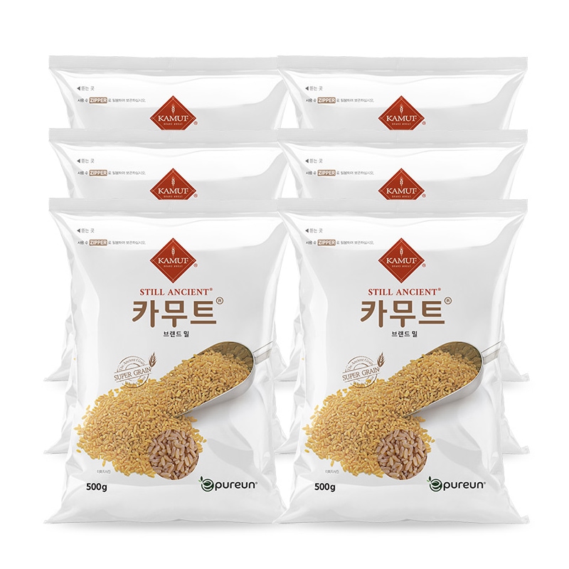 KAMUT 정품 카무트 순수 고대곡물 브랜드밀 500gX6봉 가격 비교 이푸른 KAMUT 정품 카무트 순수 고대곡물 브랜드밀 500gX6봉