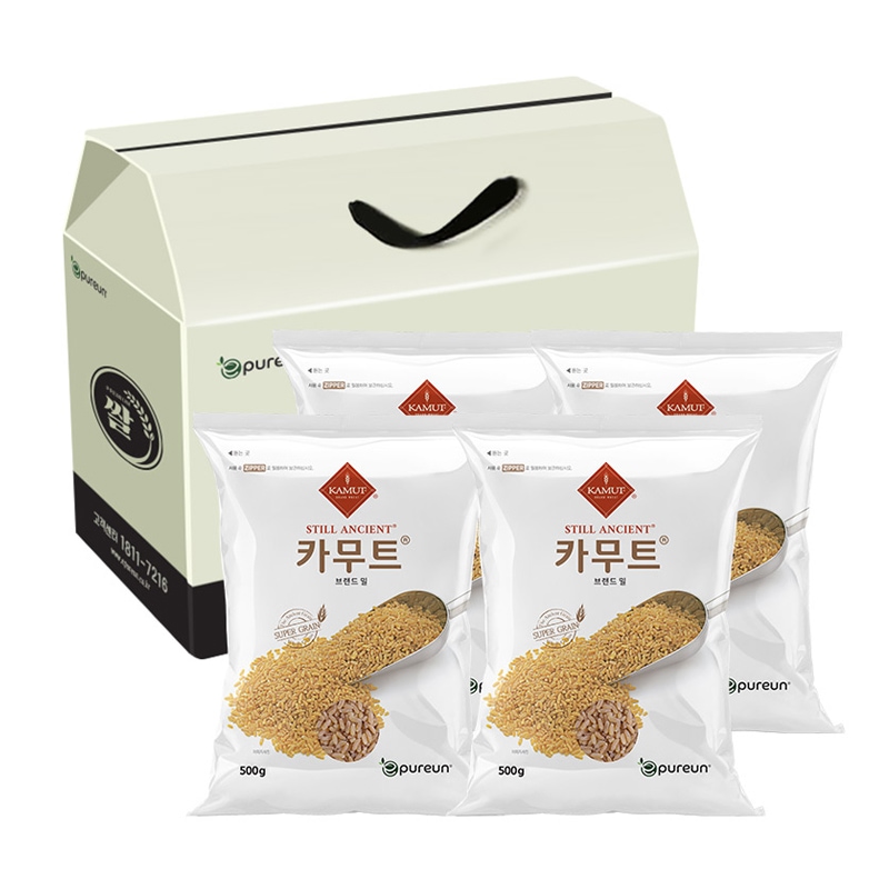 선물세트 KAMUT 정품 카무트 순수 고대곡물 브랜드밀 500gX4봉 가격 비교 이푸른 선물세트 KAMUT 정품 카무트 순수 고대곡물 브랜드밀 500gX4봉