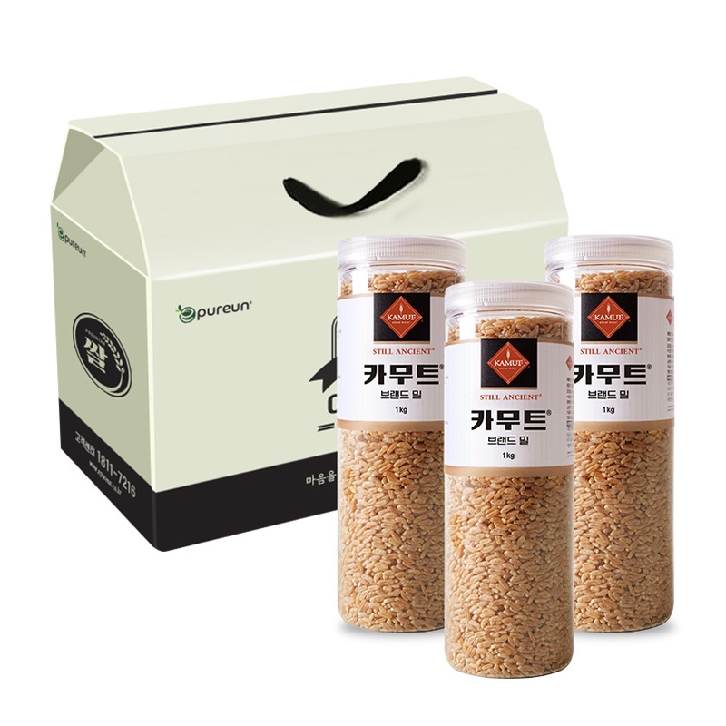 선물세트 KAMUT 정품 카무트 순수 고대곡물 브랜드밀 1kgX3개(용기) 가격 비교 이푸른 선물세트 KAMUT 정품 카무트 순수 고대곡물 브랜드밀 1kgX3개(용기)