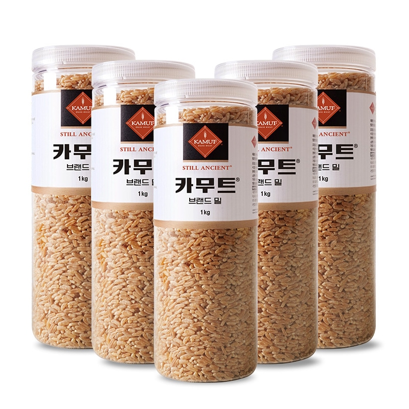 KAMUT 정품 카무트 순수 고대곡물 브랜드밀 1kgX5개(용기) 가격 비교 이푸른 KAMUT 정품 카무트 순수 고대곡물 브랜드밀 1kgX5개(용기)