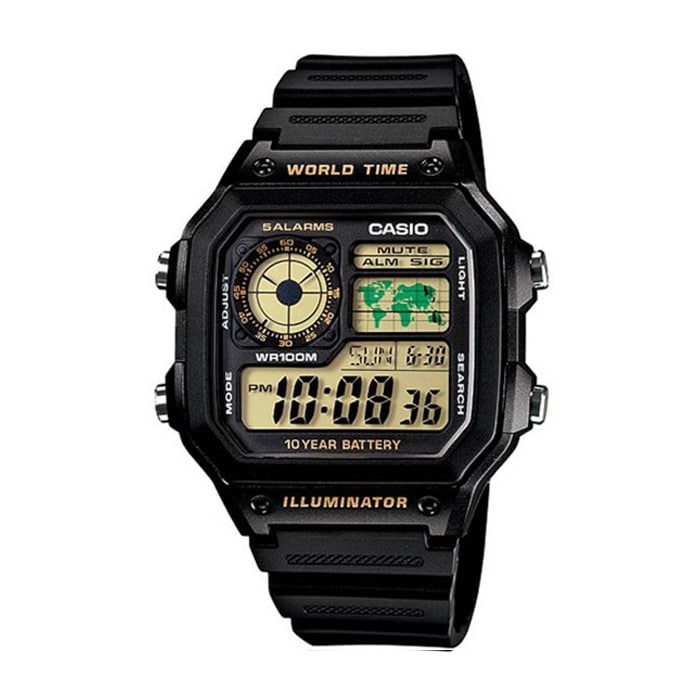 AE-1200WH-1B 정품 남성 스포츠 전자 시계 가격 비교 카시오 AE-1200WH-1B 정품 남성 스포츠 전자 시계