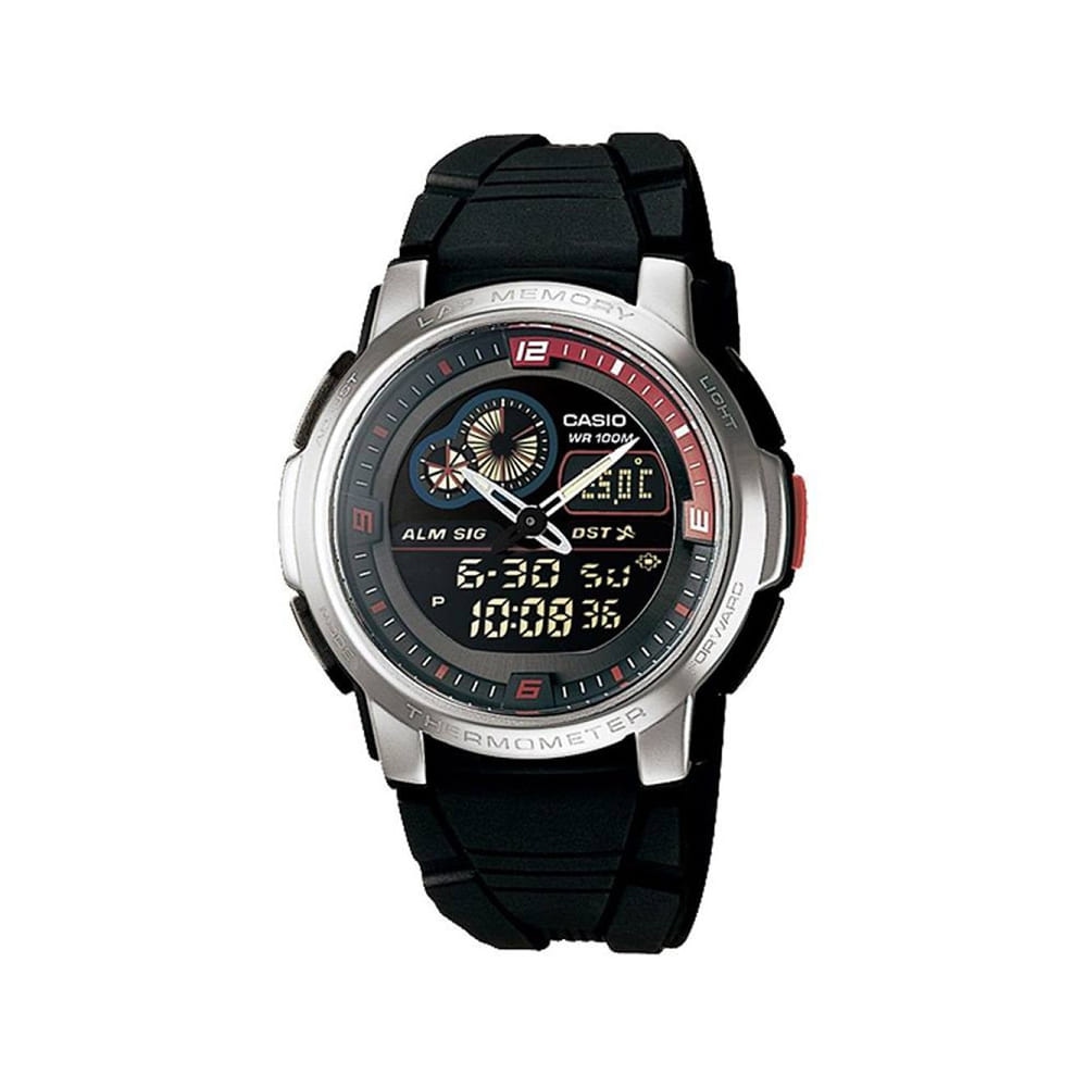 AQF-102W-1B 아나디지 온도측정 남성 우레탄 시계 가격 비교 카시오 AQF-102W-1B 아나디지 온도측정 남성 우레탄 시계