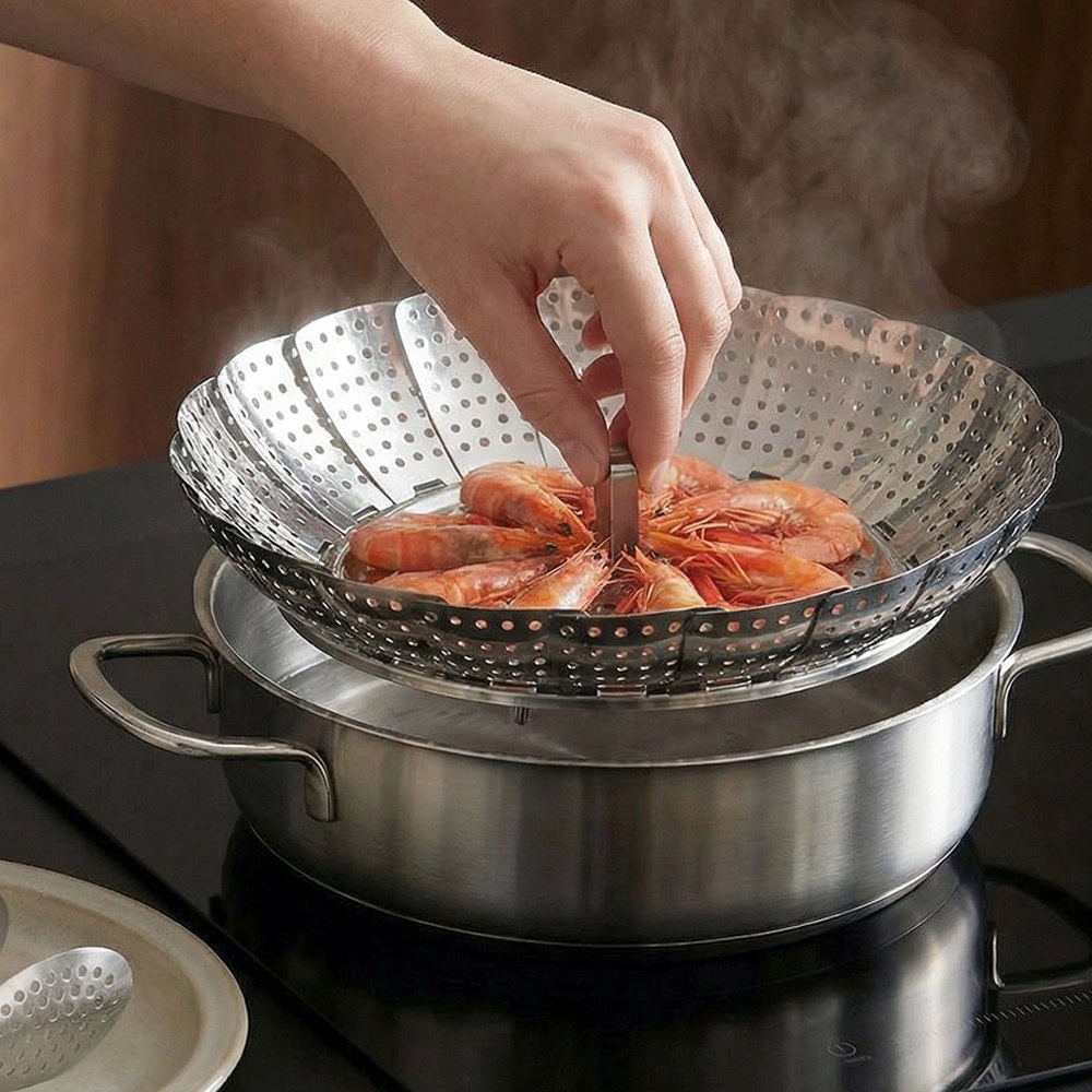 스텐 찜기 삼발이 소 중 대 가격 비교 DAMDA 스텐 찜기 삼발이 소 중 대