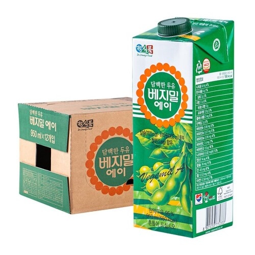 12팩 담백한 두유 베지밀A 950ml 용량 에이 원액 두유 95% 가격 비교 정식품 12팩 담백한 두유 베지밀A 950ml 용량 에이 원액 두유 95%