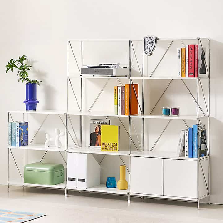 Merci スチール 収納シェルフ［2色・6サイズ］