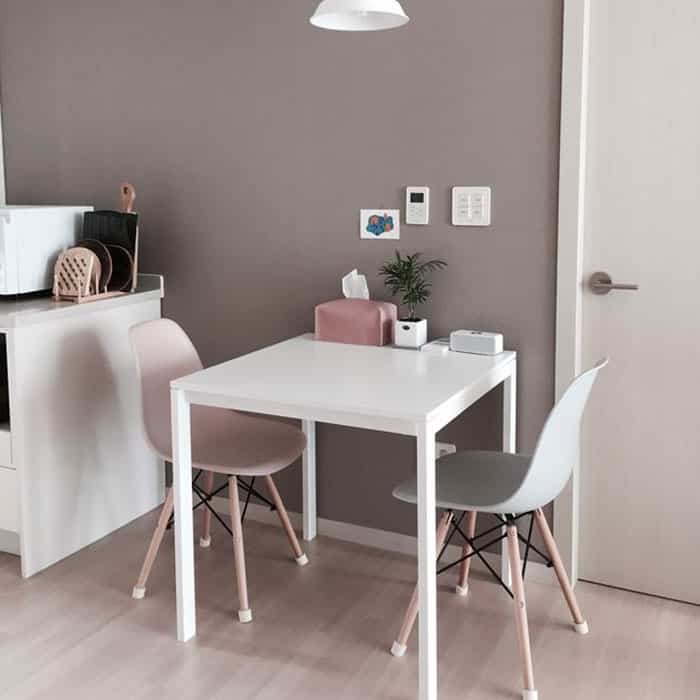 VIHALS ヴィーハルス テーブル, ホワイト/ホワイト, 74x74 cm