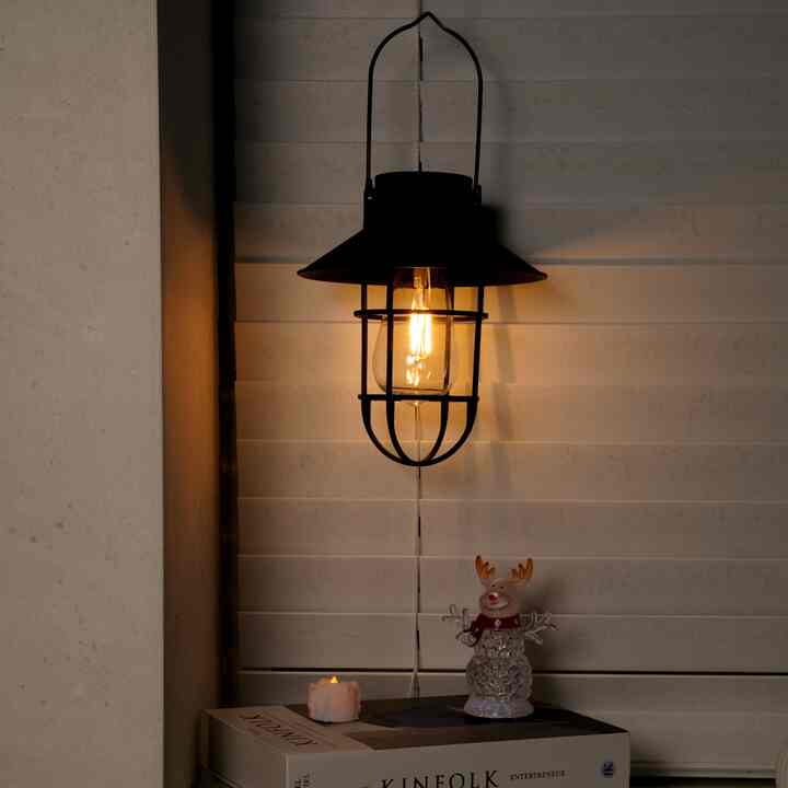 ソーラー充電 LED キャンピングランタン