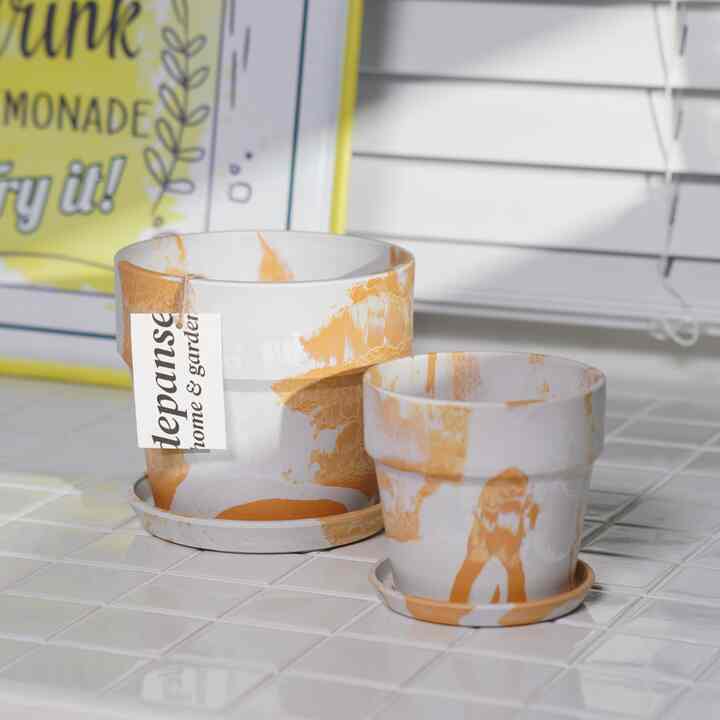 nua nua pot Salted Cheese プラスチック 植木鉢［2種・2サイズ］