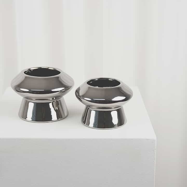 Silver insense pot 陶器鉢［2サイズ］