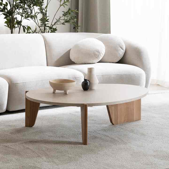 ROEF 円形ローテーブル［4色］