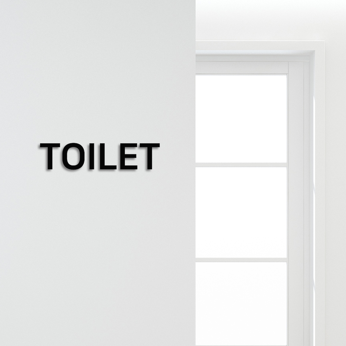 아트시스 이지렛 TOILET 화장실표지판 입체글자 표찰 도어사인