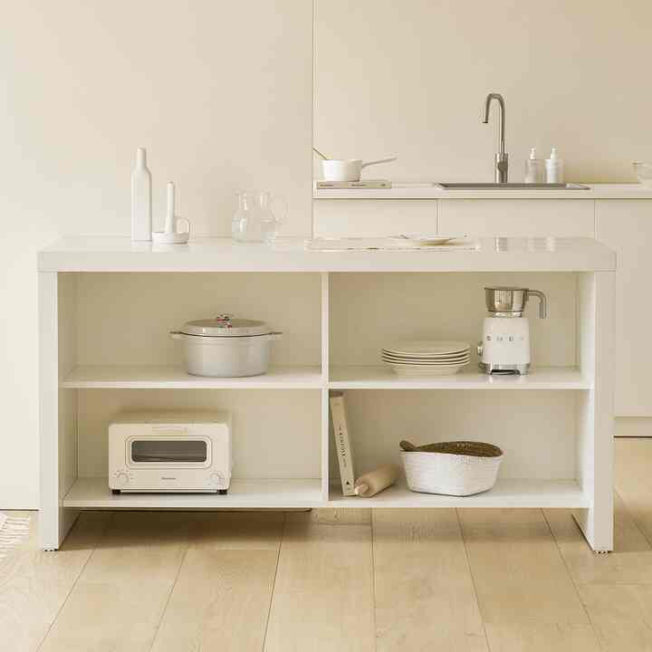 ALEX ホームバー アイランドテーブル 100cm［3色］