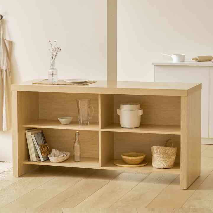 ALEX キッチンカウンター 140cm［4色］